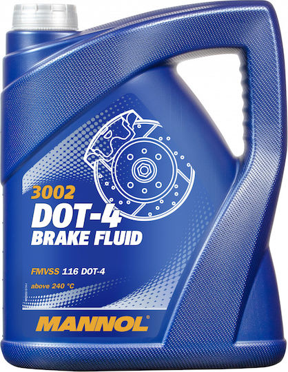 Mannol 3002-5 Dot 4 Bremsflüssigkeit DOT 4 Bremsflüssigkeit 5000ml