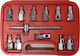 Chei tubulare cu Vârfuri Allen și Patrat de Prindere 1/2'' Set 11buc