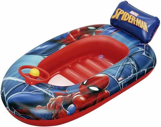 Bestway Spiderman Детска Надуваема Лодка Син 112x71бр