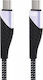 Earldom EC-112C Braided USB 2.0 Cable USB-C male - USB-C Λευκό 1.2m EC-112C