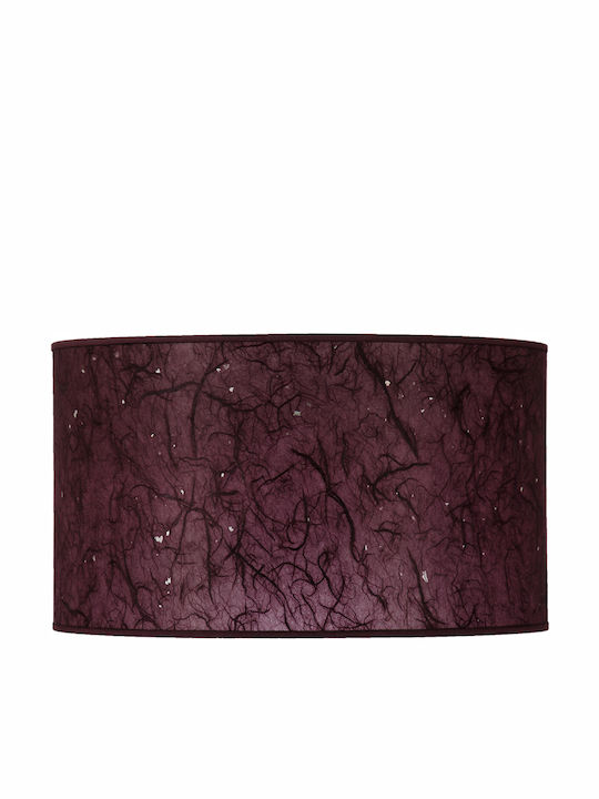 Starlight ΚΑ-ΚΥ-3018-ΕΠ Rotund Abajur Violet cu Diametru 30cm Hârtie de orez vioara