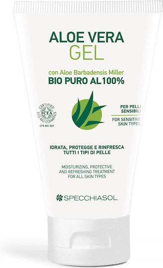 Specchiasol Aloe Vera Gel Bio Puro Feuchtigkeitsspendende E-Commerce-Website Körperpflege mit Aloe Vera für Alle Hauttypen 150ml