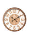 ArteLibre Ρολόι Τοίχου Ξύλινο Καφέ 40cm