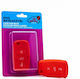 Silicone Car Key Cover Case Car Safety with 3 Buttons for Seat / Skoda / VW Red