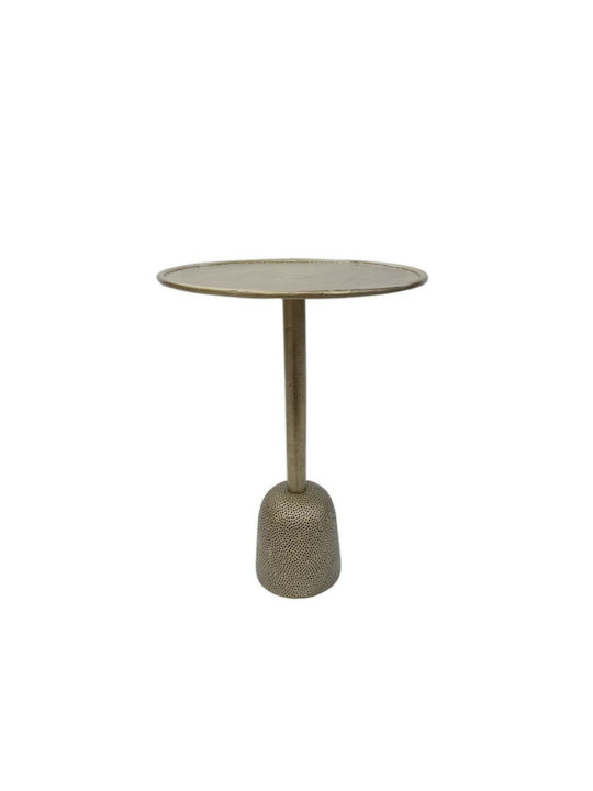 Round Side Table Sagar Aluminum Gold 33x33x50cm