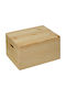 Astigarraga Evolution Hölzernes Aufbewahrungsbox mit Deckel Beige 40x30x23cm 1Stück
