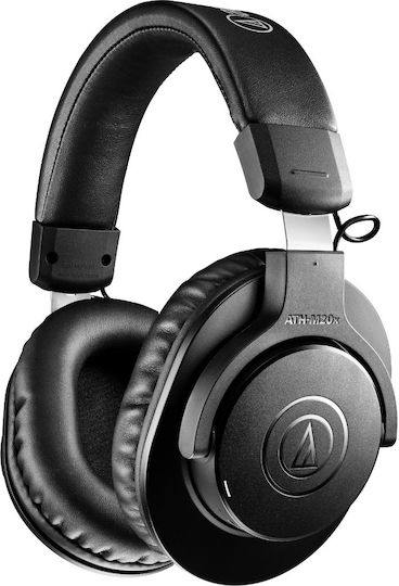 Audio Technica ATH-M20xBT Wireless / Wired Over Ear Headphones with 60 hours of Operation and Quick Charge Black