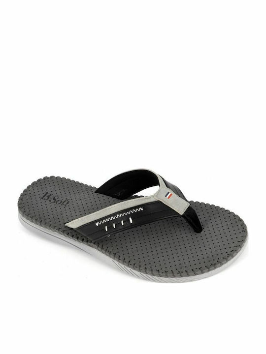 B-Soft Ανδρικά Flip Flops Μαύρα