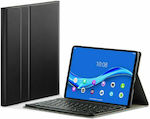 Tech-Protect Smartcase Flip Cover Piele artificială cu Tastatură Engleză SUA Negru (Lenovo Tab M10 HD (a doua generație) 10.1")