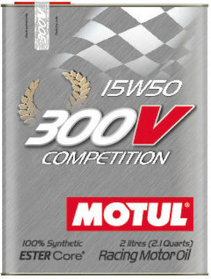 Motul Συνθετικό Λάδι Αυτοκινήτου 300V Competition 100% Synthetic 15W-50 2lt