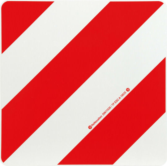 Lampa LKW-Reflektor Reflektierendes Schild auf verzinkter Stahlplatte 423x423mm