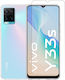 Vivid Set Umschlag Rückseite Silikon Set mit Glas Transparent (Vivo Y33s)
