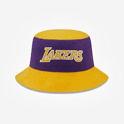New Era Los Angeles Lakers Material Pălărie bărbătească Stil Bucket Multicolor