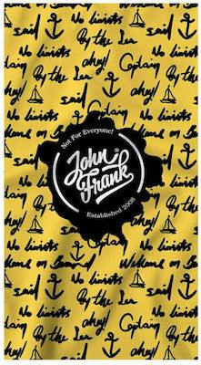 John Frank On Board Плажна Кърпа Жълт 150x80см.