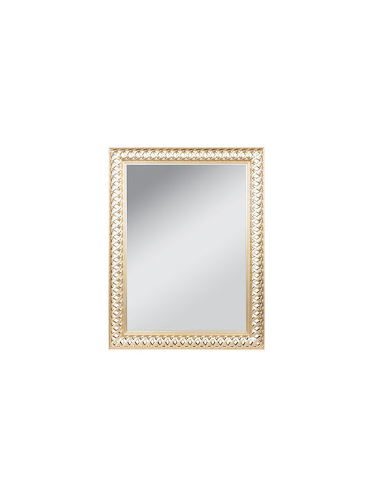 Keskor Wall Mirror with Gold Plastic Frame 79.5x59.5cm 1pcs