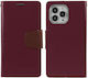 Mercury Sonata Diary Wallet Synthetic Leather Red (iPhone 13 Pro Max)