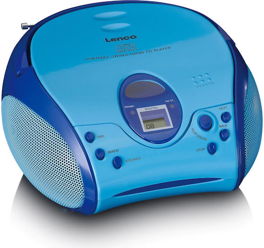 Lenco SCD-24BU Kinder Tragbares Radio-CD-Spieler mit CD / Radio Blau