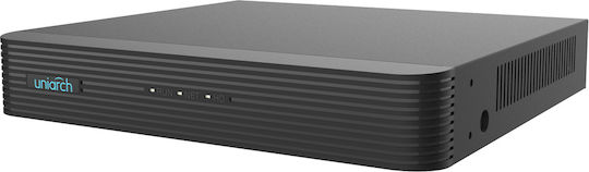 Uniarch NVR-104E2-P4 Καταγραφικό NVR 4 Καναλιών με Ανάλυση 4K
