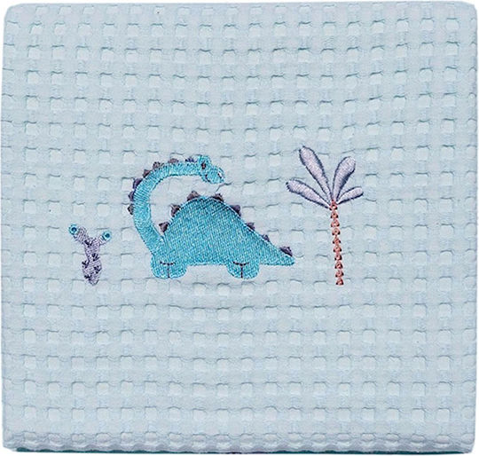 Morven Blanket Nursery Swaddling Blankets Waffle Light Blue 80x110cm