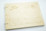 766619 Wedding Wish Book with 30 Sheets Beige 28,5x22cm