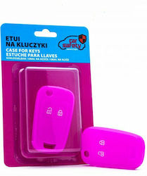 Silicone Car Key Cover Case Car Safety with 2 Buttons for Chevrolet / Opel Pink Silicone Car Key Cover Case Car Safety with 2 Buttons for Chevrolet / Opel Pink
