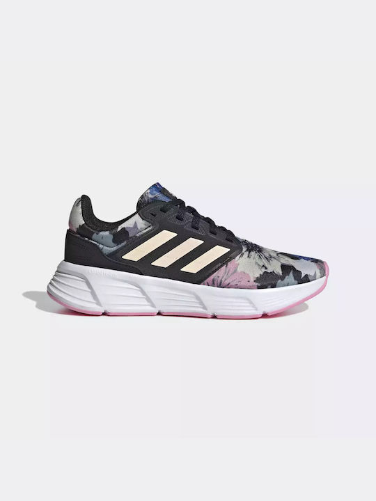 Adidas Galaxy 6 Γυναικεία Αθλητικά Παπούτσια Running Core Black / Bliss Orange / Bliss Pink