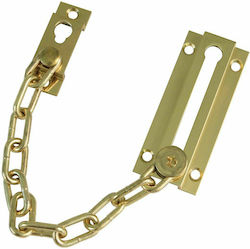 Amig Door Handle with Chain Gold / Gold