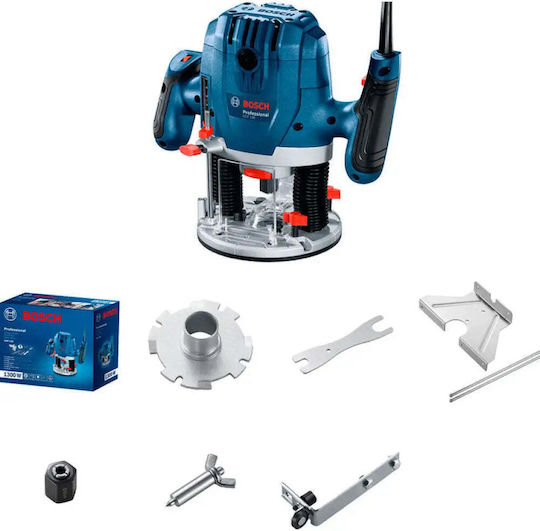 Bosch Gof 130 Professional Κάθετη Φρέζα 1300W με Ρύθμιση Ταχύτητας και με Σύστημα Αναρρόφησης