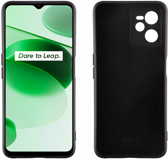Idol 1991 Velvet Back Cover Σιλικόνης Μαύρο (Realme C35)
