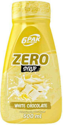 6Pak Nutrition Sirop de cofetărie Zero cu aromă de Λευκή Σοκολάτα Fără zahăr 500ml