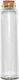 Faitakis Pack Glass Bottle for Wedding Favors in Test Tube Style with Velvet Lid 12x3cm