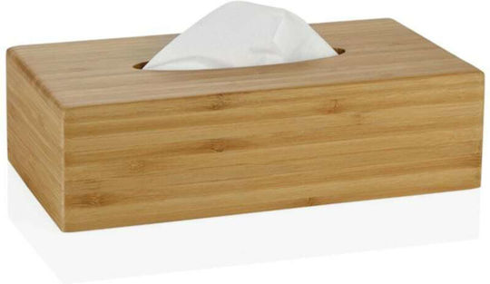 Andrea House Wooden Tissue Holder Brown 26x13x7cm BA19050