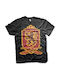 Gryffindor 07 T-shirt Harry Potter Schwarz Baumwolle HP010