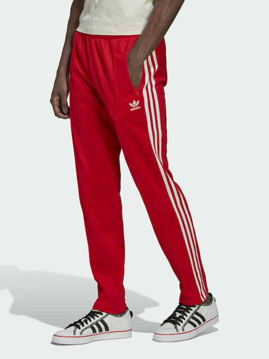 Adidas Adicolor Classics Beckenbauer Primeblue Παντελόνι Φόρμας Κόκκινο