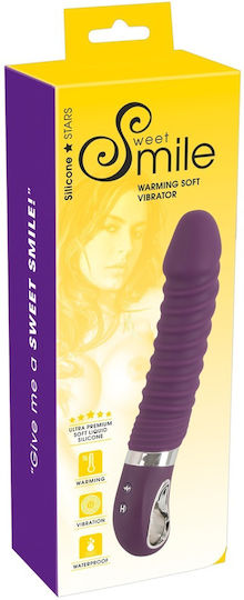 You2Toys Sweet Smile Warming Soft Vibrator Ρεαλιστικός Δονητής 23.5cm Purple
