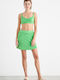 SugarFree High Waist Mini Skirt in Green color