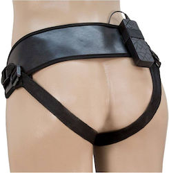 Excellent Power Excellent Power Industrial Harness με Dildo 17cm σε Μαύρο Χρώμα Excellent Power Excellent Power Industrial Harness με Dildo 17cm σε Μαύρο Χρώμα