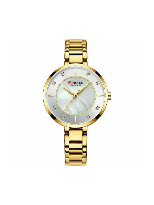 Curren R Watch with Gold Metal Bracelet