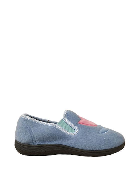 B&S Slippers Girl's Slippers Light Blue - Light Blue