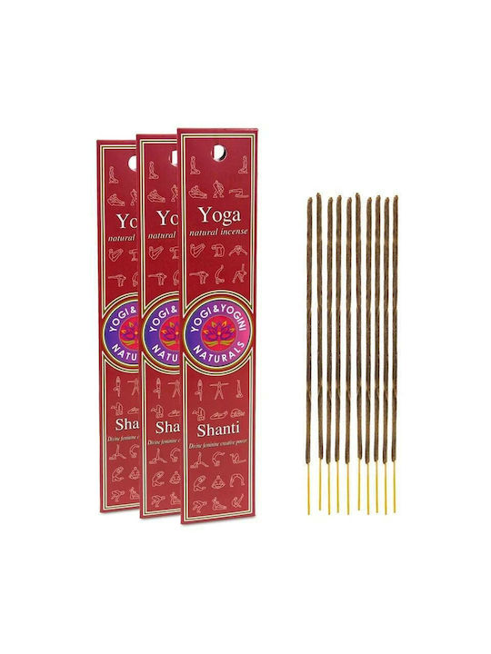 Yogi & Yogini Fragrance Sticks Shanti with Fragrance Sandalwood 10pcs