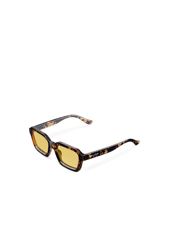 Meller Nayah Sunglasses with Tigris Yellow Tartaruga Plastic Frame and Yellow Polarized Lens NAY-TIGSUN