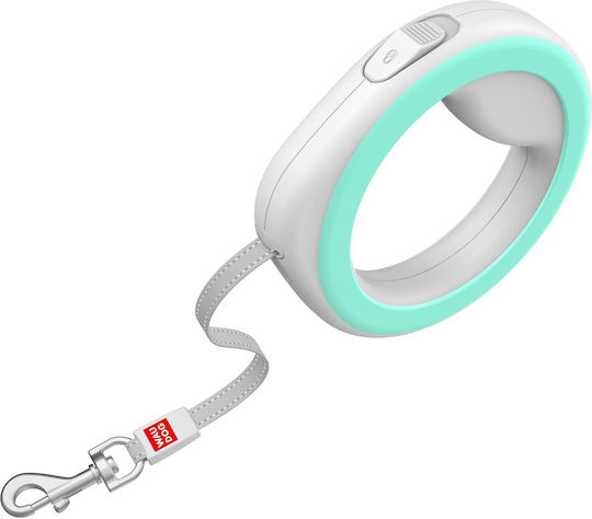 WauDog Foldable Dog Leash/Lead Strap Ring Shaped Lime Green XS-M in Green color 2.9m up to 40kg