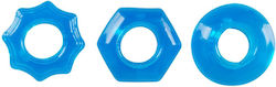 You2Toys Stretchy Cock Ring Set Сет Пръстени Петел Blue 3бр