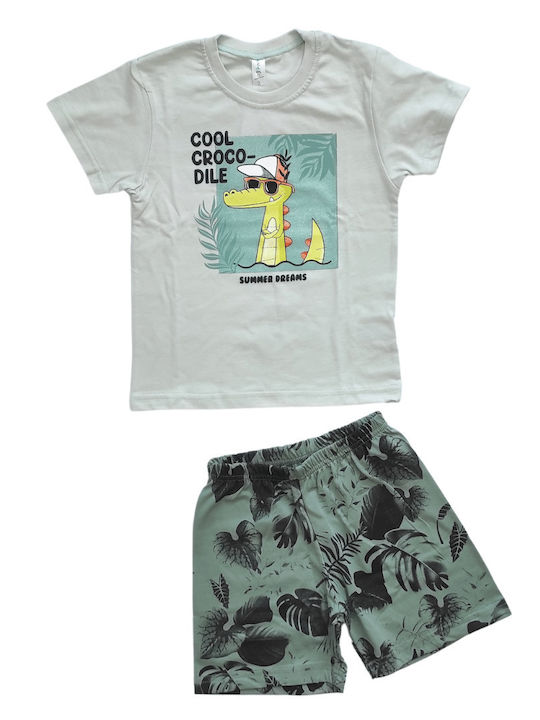 Dreams by Joyce Kids Nightwear Summer Green Cro...