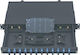 Central Οπτικό Patch Panel για Rack 1U 19" 24 Θυρών Μαύρο