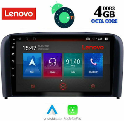 Lenovo Car-Audiosystem für Volvo S80 / S60 1999-2006 (Bluetooth/USB/AUX/WiFi/GPS/Apple-Carplay) mit Touchscreen 10"