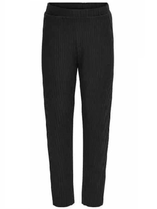 Kinder Schlaghose Stoff Schwarz