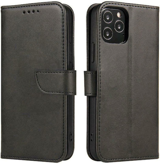 Hurtel Magnet Elegant Book Synthetic Leather Black (Moto G200)