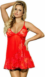 Subblime Floral Laces Babydoll Red