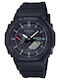 Casio G-Shock Ανδρικό Ρολόι 45.4mm Χρονογράφος Solar με Μαύρο Καουτσούκ Λουράκι